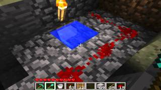 Minecraft tutorial  Creating a leveractivated pitfall trap WITH PISTON [upl. by Adnicul]