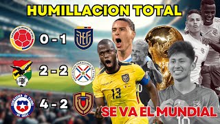 TABLA de POSICIONES FECHA 12 Eliminatorias 2026 UN DESASTRE LLAMADO COLOMBIA [upl. by Pansir428]