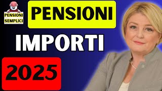 🟨 PENSIONI FINALMENTE GLI IMPORTI PER IL 2025❗️ UFFICIALI E APPROVATI DAL CONSIGLIO DEI MINISTRI❗️ [upl. by Garneau79]