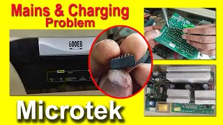 Microtek 600 EB Mains and Charging Problem microtekchargingproblem microtekinverterrepair [upl. by Granlund]