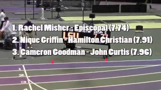 Episcopals Rachel Misher wins the Div II 60 Meter Dash Video [upl. by Ignatius]