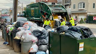 Garbage Truck VS A Massive Trash Mountain [upl. by Ydisac]