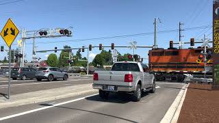 PNWR 2314 WB Cornelius Pass Rd Grade Crossing Hillsboro OR [upl. by Dey]