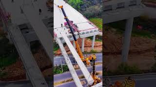 Highway bridge hoisting process Good tools and machinery make work easy [upl. by Jacinthe]