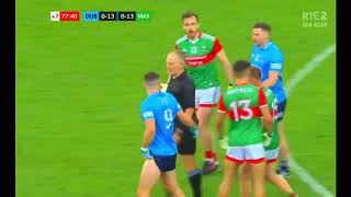 DISGRACEFUL DIARMUID OCONNOR V JAMES MCCARTHY INCIDENT  MAYO V DUBLIN 2021 FOOTBALL CHAMPIONSHIP [upl. by Bronny]