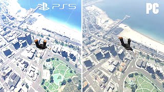 GTA 5 Next Gen vs GTA 5 Original  Side By Side Comparison [upl. by Annanhoj]