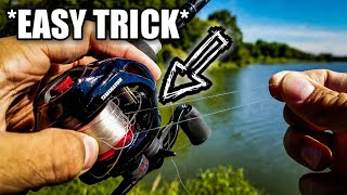 How to Remove a Backlash FAST BAITCASTER TIP [upl. by Anaerda]