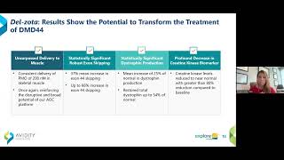 Avidity Biosciences Presentation and discussion on initial data from EXPLORE44 Clinical Trial [upl. by Publius371]