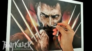 Painting Wolverine  Airbrush Wolverine [upl. by Mclaurin]