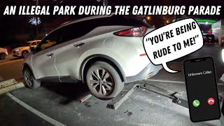 An Illegal Park During The Gatlinburg Christmas Parade [upl. by Ball]