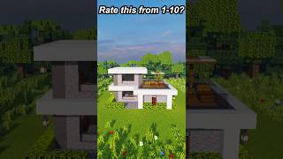 Minecraft modern house shorts minecraft minecraftbuilding [upl. by Aynav]