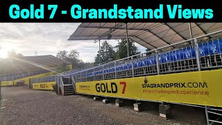 Gold 7 TER amp BIS Spa Francorchamps Grandstand Views  2023 Belgian GP [upl. by Nalym]