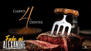 Garfo para churrasco 4 dentes  Imperial Cutelaria [upl. by Akeenat]