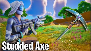 The Quietest Pickaxe in Fortnite Studded Axe Review  Should You Buy It  Fortnite 🏆 [upl. by Carlynne]