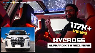 Indias best modified Toyota Hycross 🤩  Alphard Kit with Recliner Interiors  Autorounders [upl. by Nigrom]