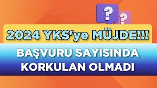 2024 YKSye MÜJDE 💥 BAŞVURU SAYISINDA KORKULAN OLMADI ‼️ [upl. by Rovit]