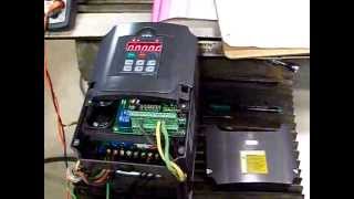 HUANYANG 40 KW INVERTER VFD HOW TO SETUP AND WIRE SINGLE PHASE 220V BRIDGEPORT MILL PHASE CONVERTER [upl. by Victorie288]