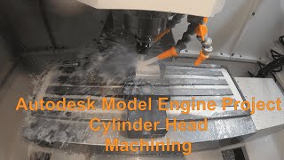 Model Engine Project  Cylinder Head Machining [upl. by Woolson]