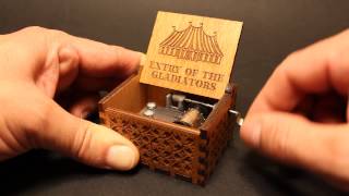 Entrance of the Gladiators  Julius Fučík  Music box by Invenio Crafts [upl. by Swen]