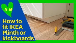 How to fit Ikea plinth or kickboards to kitchen cabinets [upl. by Gennie656]