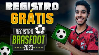 REGISTRO BRASFOOT 23  COMO REGISTRAR FUNCIONANDO ATUALIZADO [upl. by Ive]