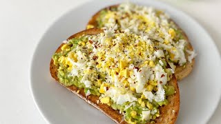 Grated Egg Avocado Toast [upl. by Aetnahc]