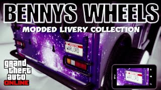 BENNYS WHEELSMODDED LIVERY COLLECTIONMODDED VEHICLES GTA 5 ONLINE [upl. by Ellivro]