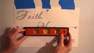 How to Install Vinyl Wall Decals  Pt 1 Align and Level Your Decal [upl. by Atikam]