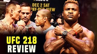 UFC 218 Review  Holloway VS Aldo 2 [upl. by Melosa124]