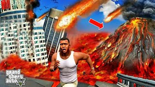 Franklin Try To survive Biggest Lava Tsunami Attack  Lava Tsunami Attacked Los Santos  Gta 5 Tamil [upl. by Sheryl]