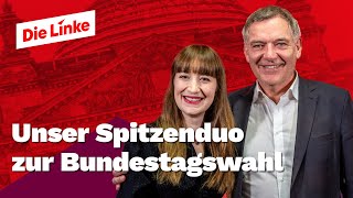 Heidi Reichinnek amp Jan van Aken Unser Spitzenduo zur Bundestagswahl [upl. by Sulihpoeht113]