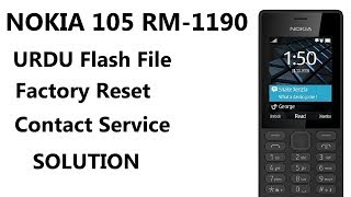 nokia 105 rm1190 Factory Reset with InfinityBox BEST \ rm1190 Flash file \ rm1190 urdu file [upl. by Leidba]