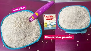 Homemade Rice Cerelac For 4  Months amp Above  Rice Porridge Cerelac Recipe  Baby Food Recipe [upl. by Ahsil]