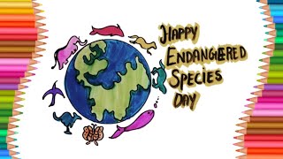 National Endangered Species Day Drawing  National Endangered Species Day Poster [upl. by Renick]