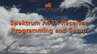 Spektrum AS3X Step 1 Transmitter Setup Initial Setup [upl. by Eanat440]