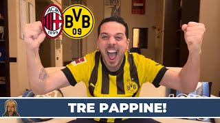 GODOOOO FIGURACCIA MILAN MILANBORUSSIA DORTMUND 13 [upl. by Tterej]