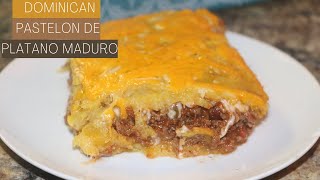 Dominican pastelon de platano maduro  Recipes with Ros Emely [upl. by Nena]