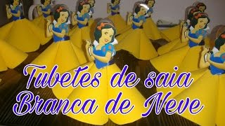 FAÇA VOCÊ MESMO TUBETE DE SAIA BRANCA DE NEVE  Cidy Pinheiro [upl. by Elton]