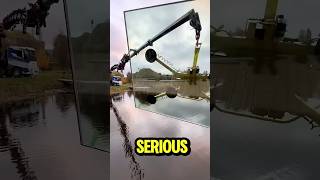 Installing a 1100Pound Glass Window with a 130Foot Crane [upl. by Hayashi]