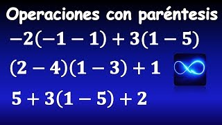 09 Operaciones con paréntesis suma resta multiplicación MUY FÁCIL [upl. by Nosreip]