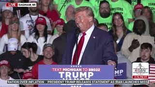 FULL SPEECH President Trump to Hold a Rally in Saginaw MI  10324 [upl. by Weinberg]