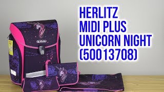 Распаковка Herlitz MIDI PLUS Unicorn Night 50013708 [upl. by Ramedlav]