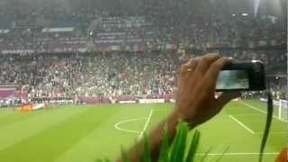 Irish National Anthem Euro 2012 Poznan [upl. by Ytsirk]