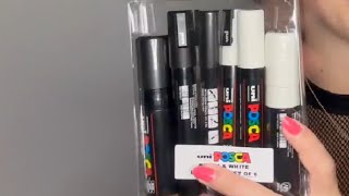 Review posca Black amp White Paint Markers [upl. by Cir42]