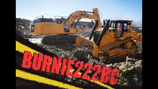 3d printed RC Bulldozers and Excavator Ripping Ground [upl. by Berthoud]