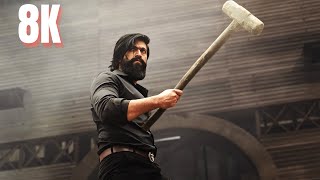 KGF 2  TOOFAN Full Video Hindi Songs in 8K  4K Ultra HD HDR 60 FPS [upl. by Ahseyd291]