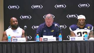 UFL 2024 Week 4  Memphis Showboats Postgame Press Conference Sat April 20 2024 [upl. by Nnair]