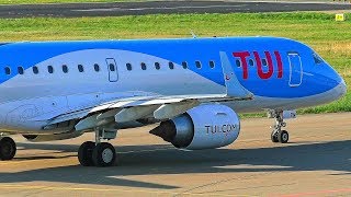 FullHD TUIfly Belgium EMB190 OOJEM Close Up TaxiTake off at Friedrichshafen Airport [upl. by Daveen123]