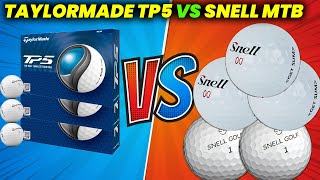 TaylorMade TP5 Golf Balls vs Snell MTB Black Review and Comparison [upl. by Abehs284]