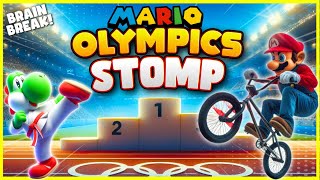 Mario Olympics Stomp 🥇 Summer Brain Break 🥇 Just Dance 🥇 Danny GoNoodle 🥇 Freeze Dance [upl. by Belcher]